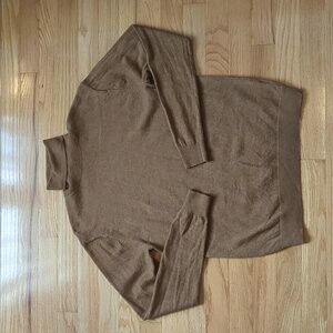 Hart Schaffner Marx Turtle Neck Sweater Tan Men's M